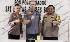 Artis Okan Kornelius Semangati Jajaran Polres Bogor Dalam Pelaksanaan Operasi Ketupat 2023