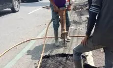 Pemkot Bandung Gercep Tangani Jalan Ambles di Cihampelas 