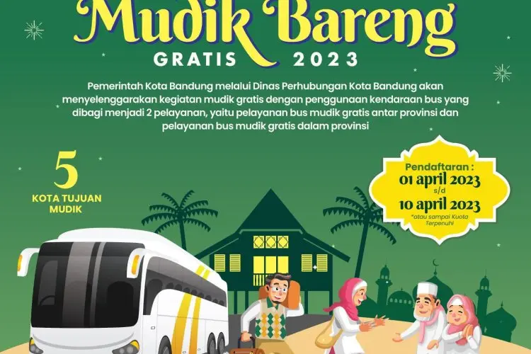 Dibuka Hari Ini, Pemkot Bandung Gelar Mudik Bareng Gratis