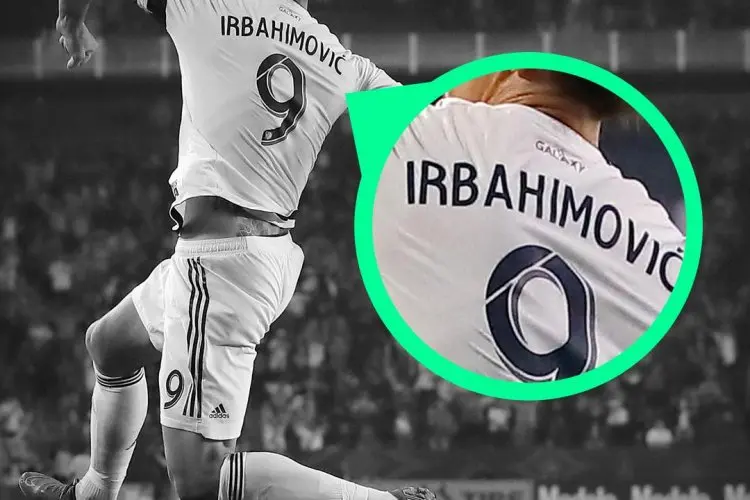 Salah Penulisan Nama Ibra di Jersey LA Galaxy