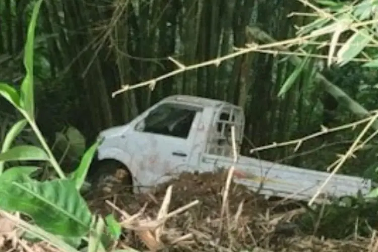 Mobil yang Dikendarai Kades Girimukti Terjun ke Jurang Sedalam 30 Meter