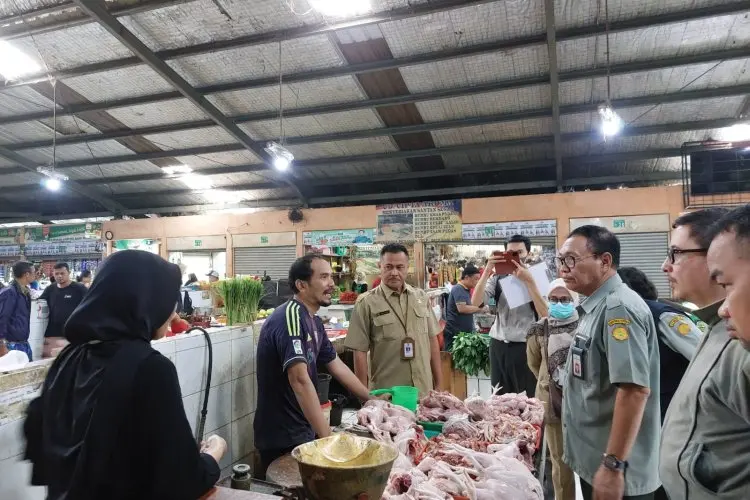 DKPP Sidak Pasar Tradisional, Antisipasi Peredaran Daging Oplosan