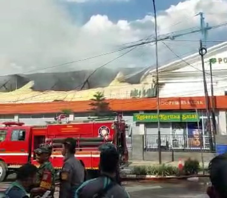 RS Salak Terbakar, Jalan Sudirman Ditutup