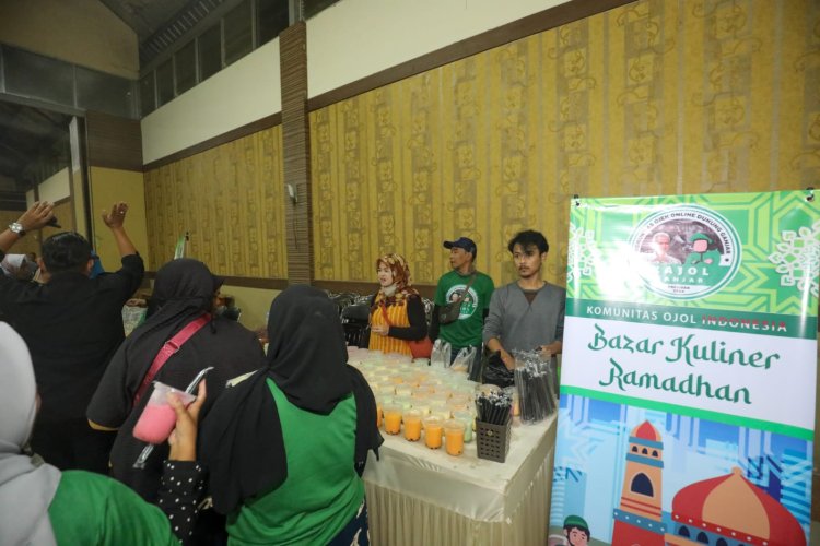 Kajol Indonesia Gelar Bazar Kuliner Untuk Pererat Silaturahmi Ojol di Bandung