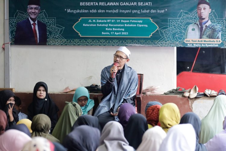 Ganjar Sejati Tebar Keberkahan dan Siraman Rohani Kepada Majelis Taklim di Bandung