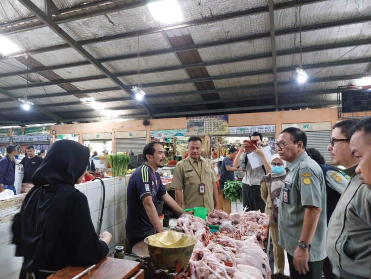 DKPP Sidak Pasar Tradisional, Antisipasi Peredaran Daging Oplosan