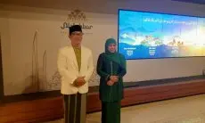 Ribuan Emak-emak se-Jawa Barat Hadiri Halal Bihalal dan Peringatan Harlah Muslimat NU Ke-77, di Masjid Raya Al-Jabbar