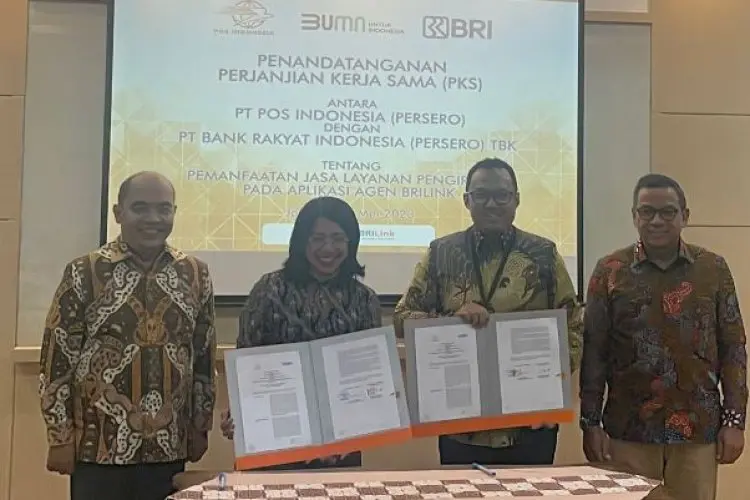 Kolaborasi Pos Indonesia dan BRI Bersama Bangun Ekonomi Bangsa