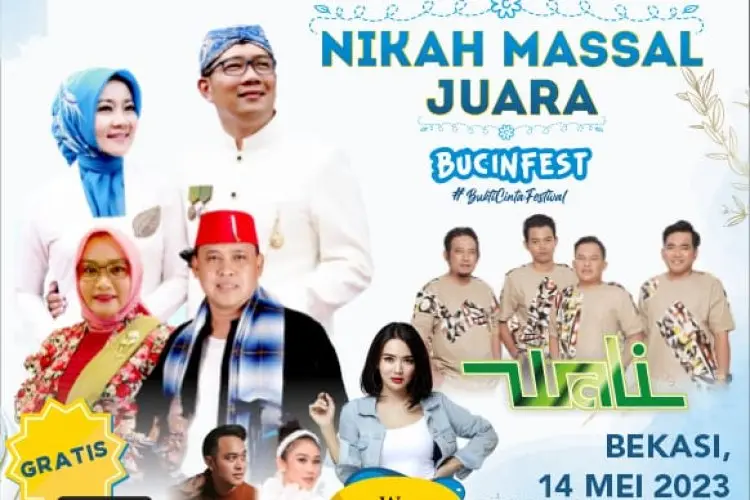 Wargi Jabar Bisa Nikah Tanpa Modal di Bucinfest 2023
