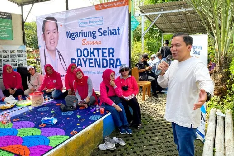 Ngariung Bareng Emak-emak KWT Kota Bogor, dr Rayyendra Disodori 'Jablay'