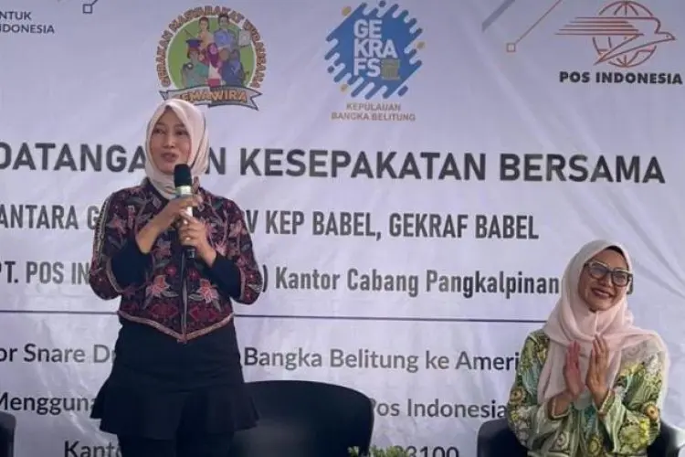 Pos Indonesia Fasilitasi UMKM Bangka Belitung Ekspor ke Amerika Serikat