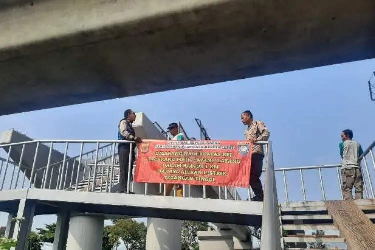 Dukung Uji Coba Kereta Cepat Jakarta Bandung, Polrestabes Bandung Sebar Personel di Belasan Titik