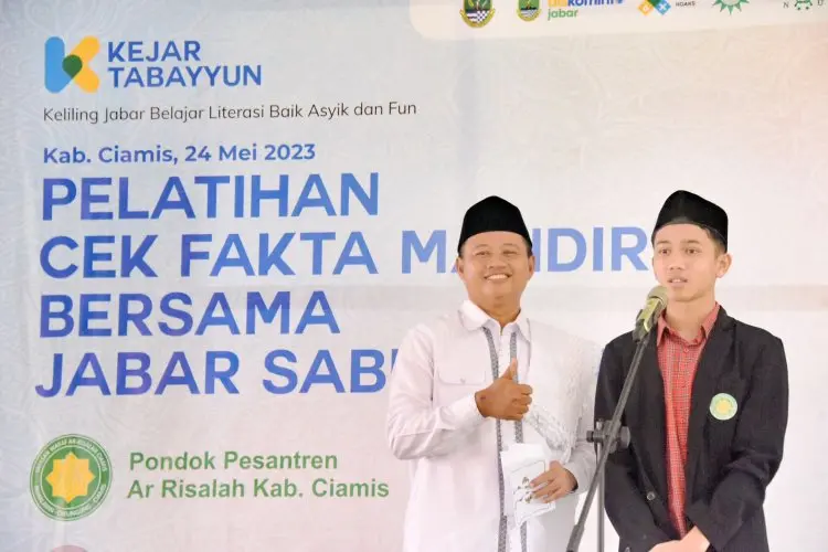 Cegah Sisi Negatif Dunia Digital, Santri di Ciamis Dapat Wawasan Cek Fakta Mandiri 