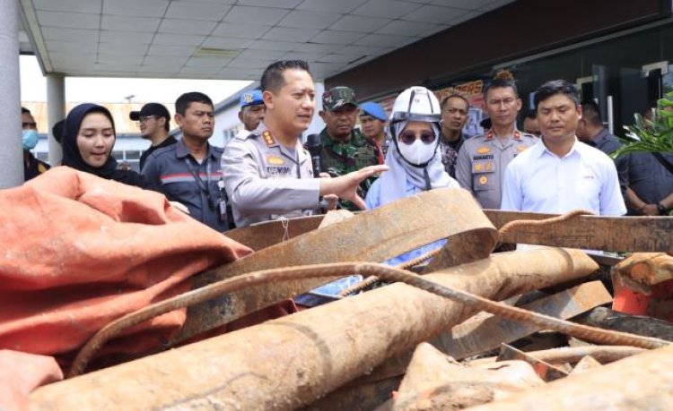 Pencuri Besi di Area Proyek KCIC Ditangkap Polresta Bandung, Pelakunya Petugas Security Internal