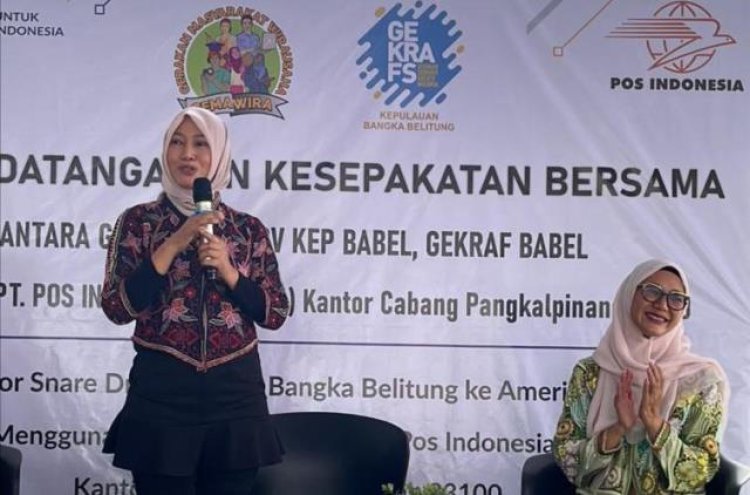 Pos Indonesia Fasilitasi UMKM Bangka Belitung Ekspor ke Amerika Serikat