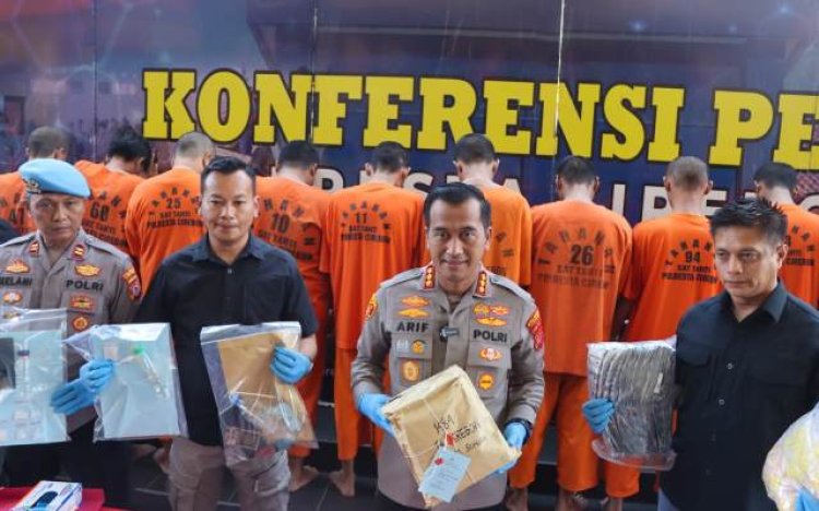 Satresnarkoba Polresta Cirebon Ungkap 29 Kasus dan Amankan 33 Tersangka pad Maret-Mei 2023 