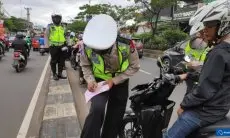 Belasan Polantas Siap Keliling Kota Bandung Untuk Tangkap Pelanggar