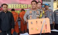 Sembilan Kali Curi Kendaraan Roda Empat, Dua Warga Cipeundeuy Diringkus Jajaran Satreskrim Polres Cimahi 