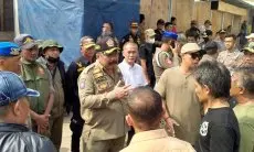 Hari ini Para Pedagang Pasar Banjaran Mulai Tempati Pasar Sementara 