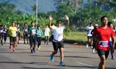 Jelang HUT Bhayangkara ke-77, Polresta Bandung Menggelar Lomba Lari 5K