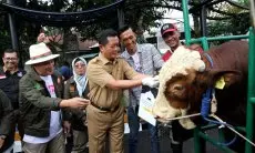 FOTO: Pelepasan Satgas Pemeriksa Hewan Kurban Kota Bandung 2023