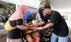 Petebu Ganjar Santuni Penyandang Disabilitas, Anak Yatim, dan Duafa di Cirebon