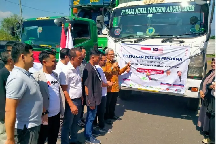 Kang Aher dan Kang Gun Gun Melepas Ekspor Perdana Jahe Merah ke Malaysia
