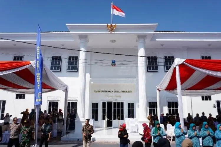 Resmikan Kantor Desa Jayaraga Garut, Rudy Gunawan Dukung Status Desa Dipertahankan