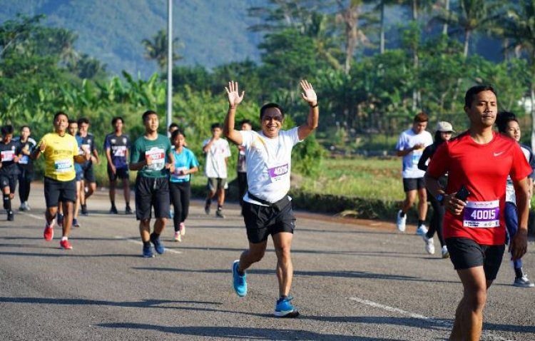 Jelang HUT Bhayangkara ke-77, Polresta Bandung Menggelar Lomba Lari 5K