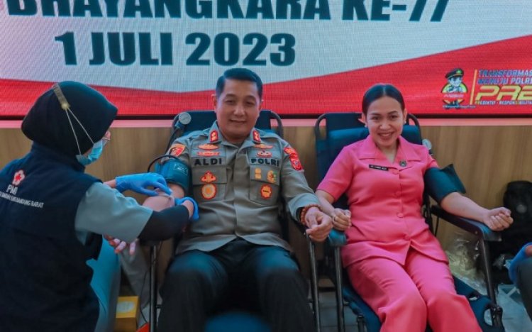 Sambut HUT Bhayangkara ke-77, Polres Cimahi Targetkan Ratusan Anggotanya untuk Ikut Aksi Donor Darah
