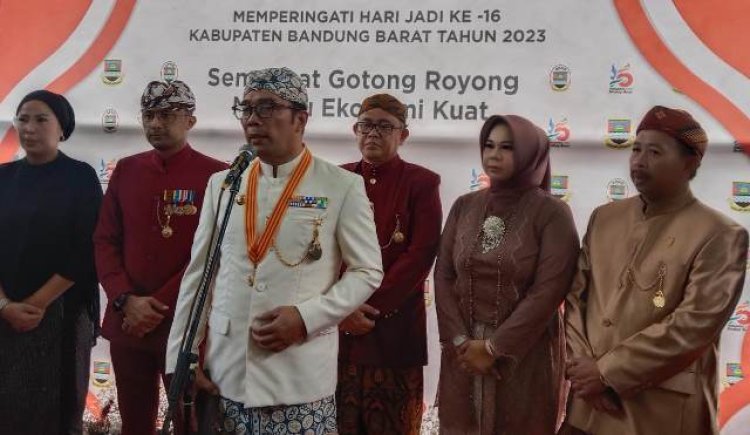 Hadiri HUT ke-16 KBB, Gubernur Jabar Ridwan Kamil Titipkan Pesan ini ke Forkopimda 