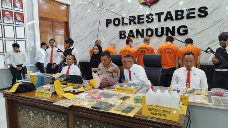Sat Narkoba Polrestabes Bandung Bongkar Home Industri Peracik Ganja Sintetis