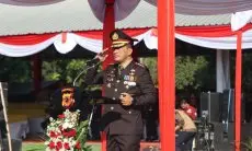 Forkompimda Kompak Ikuti Upacara Hari Bhayangkara ke-77 di Stadion Ranggajati Cirebon