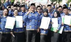 Tahun Terakhir, Iwan Setiawan Lantik 2.981 Guru Honorer Menjadi PPPK