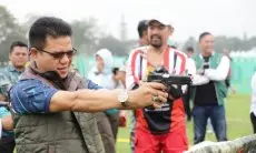 Bupati Dadang membuka Kejuaraan Indonesia Airsoft Competition 2023 di Lanud Sulaiman