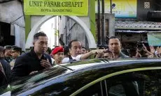 FOTO: Kunjungan Presiden Jokowi ke Pasar Cihapit Bandung