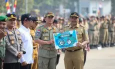 Plh Wali Kota : Linmas Ujung Tombak Amankan Pemilu di Kota Bandung