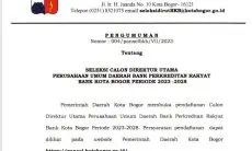 Pemkot Cari Calon Dirut Perumda BPR Bank Kota Bogor