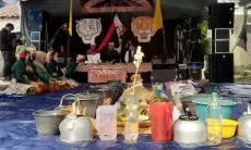 Ratusan Warga Desa Cisondari Gelar Kirab Budaya Hajat Lemah Cai