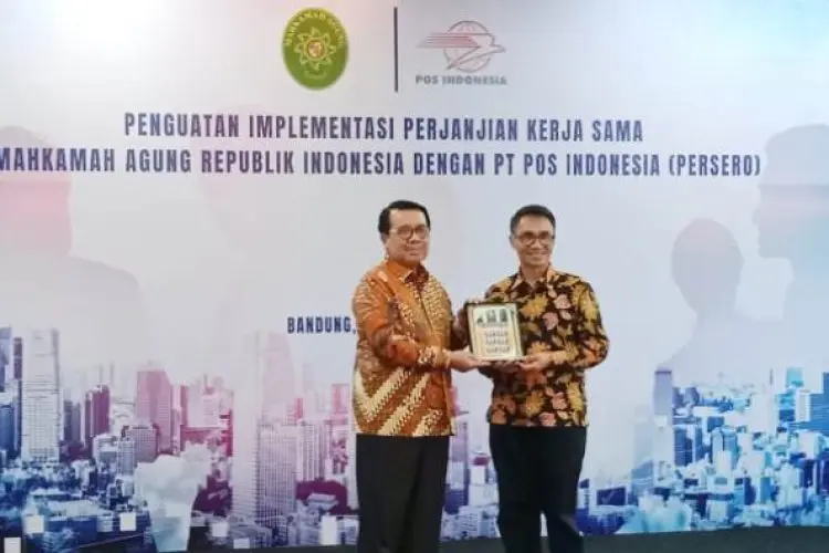 Pos Indonesia dan MA Perkuat Kerja Sama Pengiriman Dokumen Surat Tercatat Peradilan