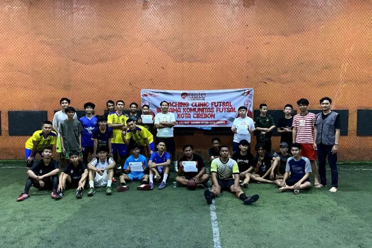 Orang Muda Ganjar Gelar Coaching Clinic Futsal di Cirebon