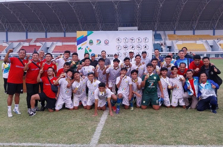 Kota Bandung Juara di Cabang Olahraga Sepak Bola Popda XIII 2023 Jabar