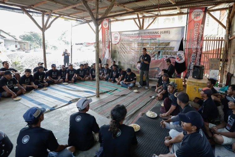 Ganjaran Buruh Berjuang Gelar Kopdar Untuk Serap Aspirasi Para Nelayan di Cirebon