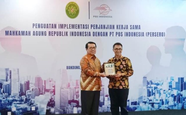 Pos Indonesia dan MA Perkuat Kerja Sama Pengiriman Dokumen Surat Tercatat Peradilan