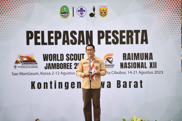 Wakili Indonesia di Jambore Pramuka Dunia, Ridwan Kamil Lepas Kepergian Kontingen Jabar