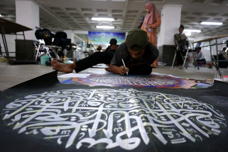 Foto: Lomba Seni Kaligrafi Pada MTQ 2023 Tingkat Kota Bandung