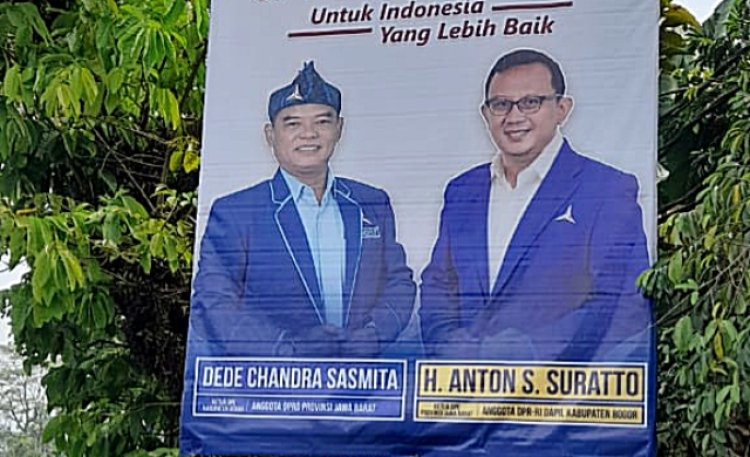 Baliho Dede Chandra Sasmita sebagai Anggota DPRD Jabar Terpampang di Bogor, Ini Tanggapan Asep Wahyuwijaya
