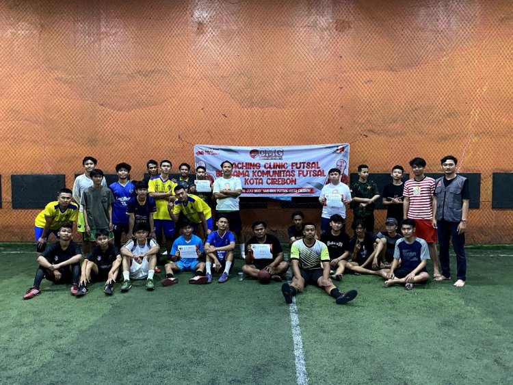 Orang Muda Ganjar Gelar Coaching Clinic Futsal di Cirebon