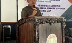 Kesbangpol Kab Bandung Tekankan Pentingnya Kewaspadaan Daerah jelang Pemilu Serentak 2024