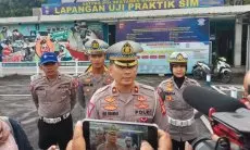 Uji Praktik SIM Motor di Polrestabes Bandung Kini Lebih Mudah